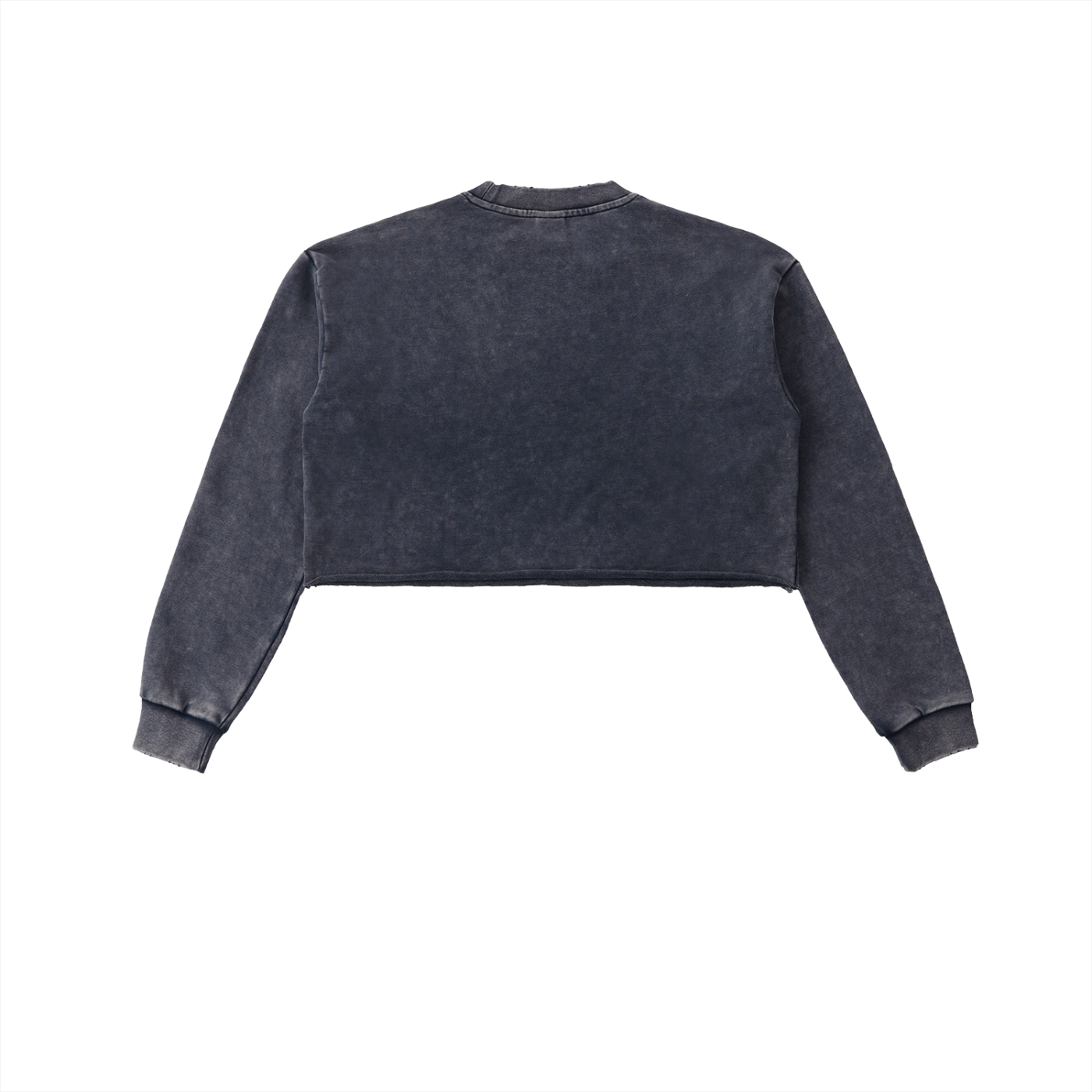 Women's Snow Washed Raw Edge Cropped Sweatshirt (Multiple Colors Available)