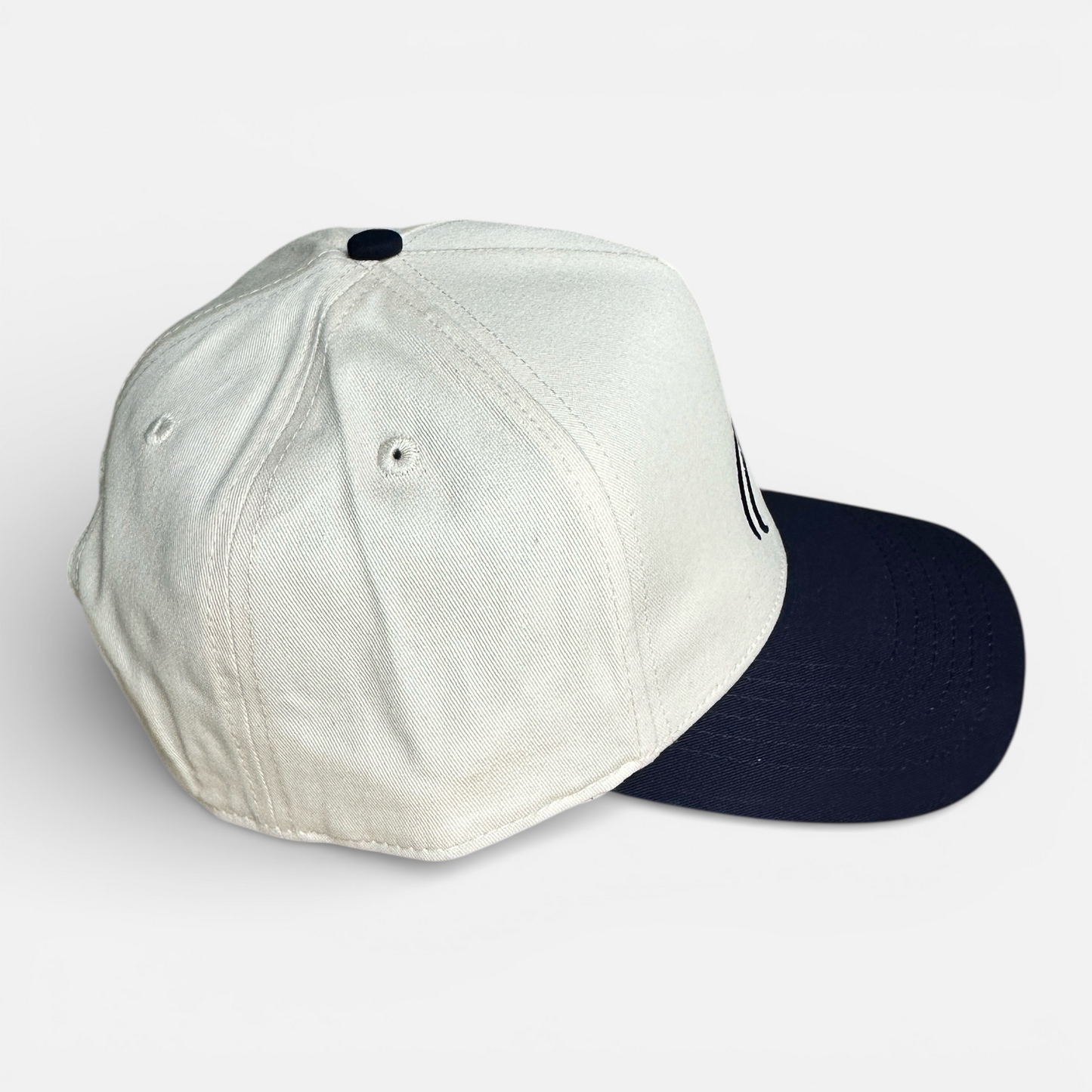 Hat - SnapBack Cream/Navy Flair Star Logo