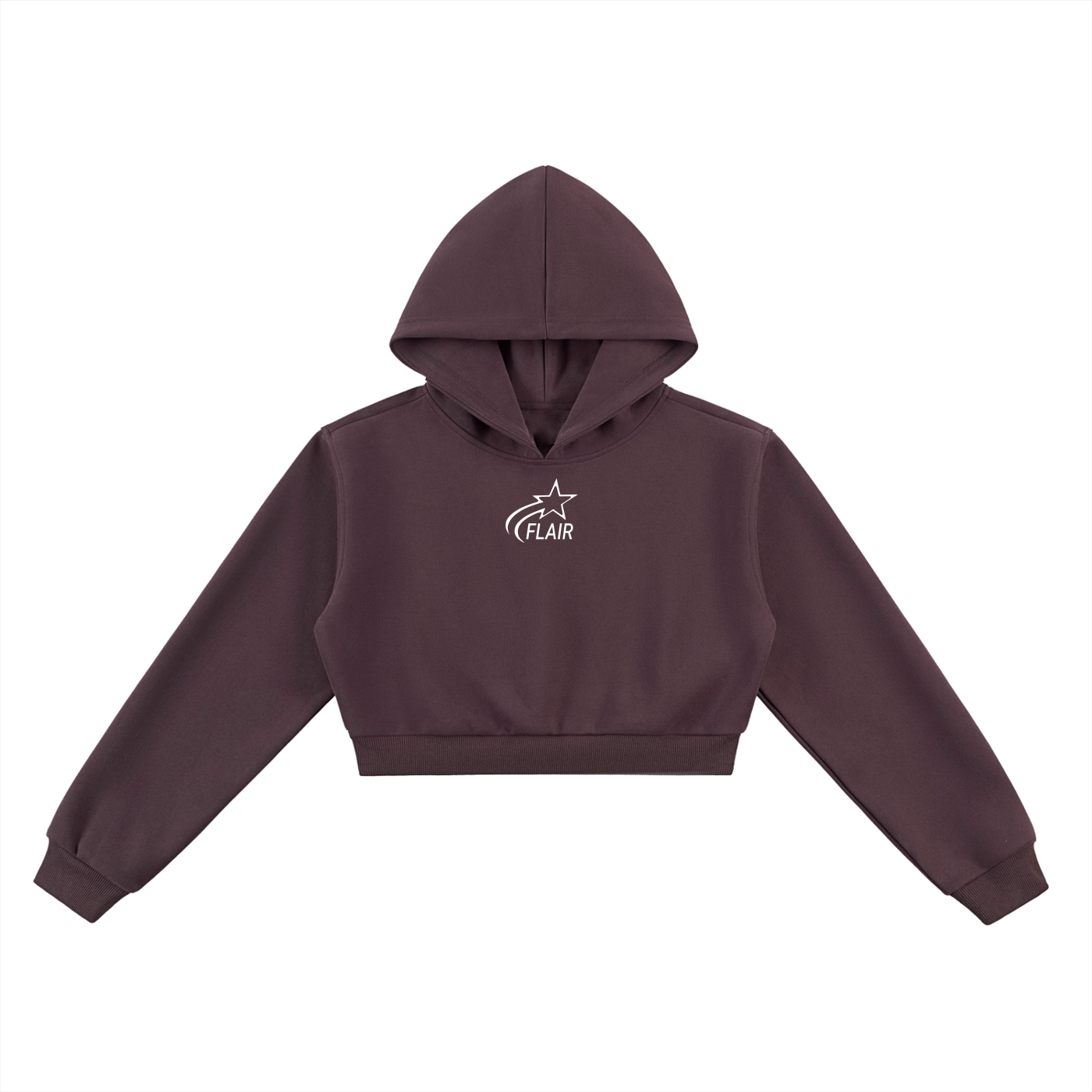 Women's Centered Logo Cropped Hoodie (Multiple Colors Available)