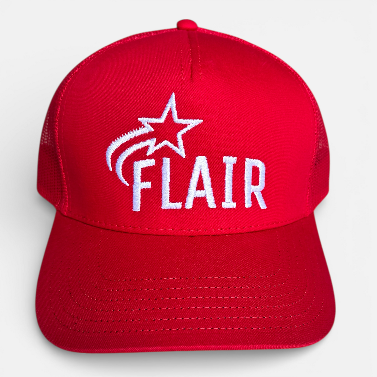 Hat - Trucker Red Flair Logo