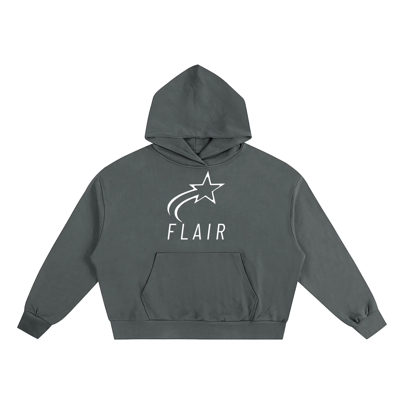 Flair Logo Boxy Oversized Hoodie (Multiple Colors Available)