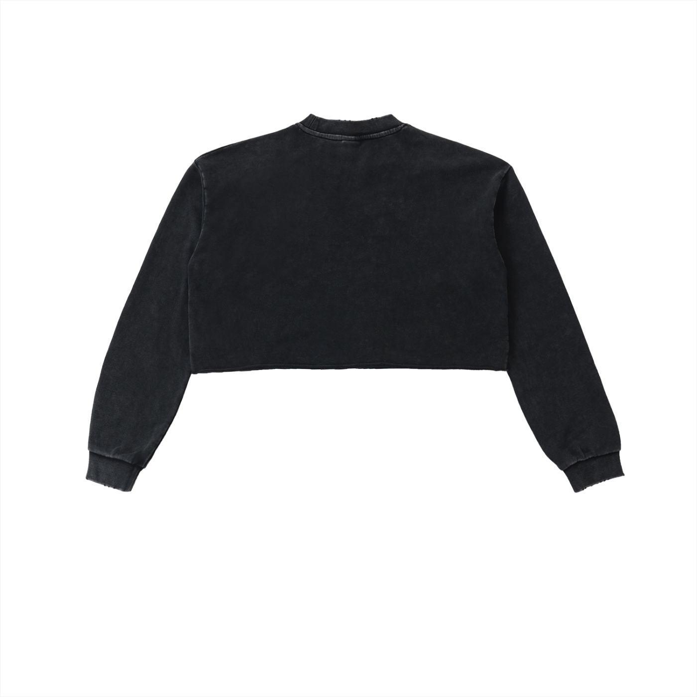 Women's Snow Washed Raw Edge Cropped Sweatshirt (Multiple Colors Available)